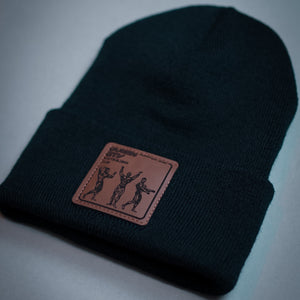 THE CLASSIC LEATHER PATCH BEANIE