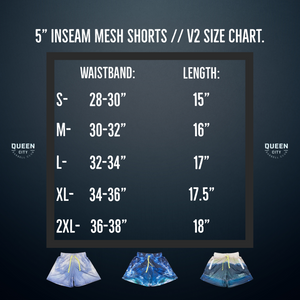 5" INSEAM MESH SHORTS // SKY BLUES