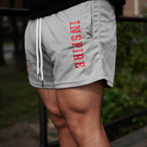 5” Inseam Athletic Mesh Shorts // Athletic Grey
